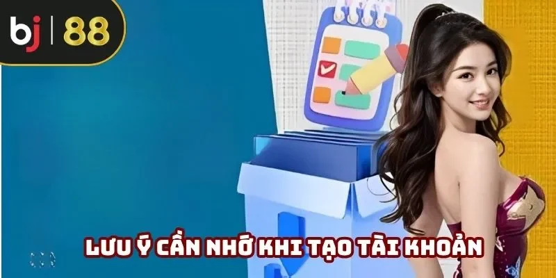 Lưu lại những điểm đáng chú ý khi tạo tài khoản